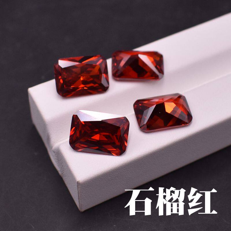 石榴红锆石小芸宝石人造宝石图片