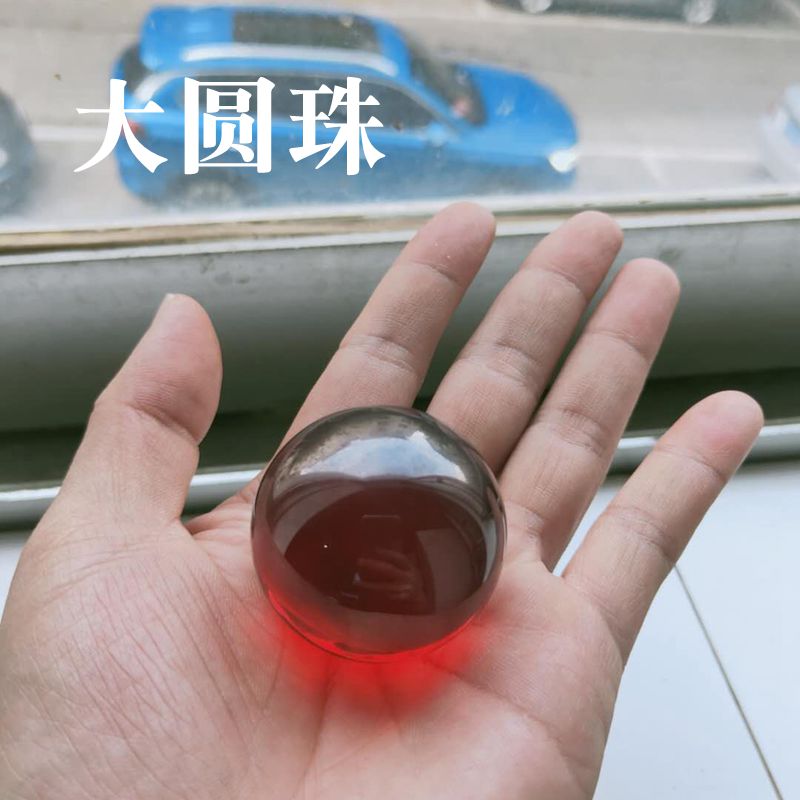 大红色手玩件宝石珠子