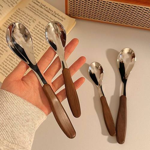 【老板娘宝宝自用】高颜值不锈钢勺子辅食勺宝宝婴儿吃饭喂养喝汤