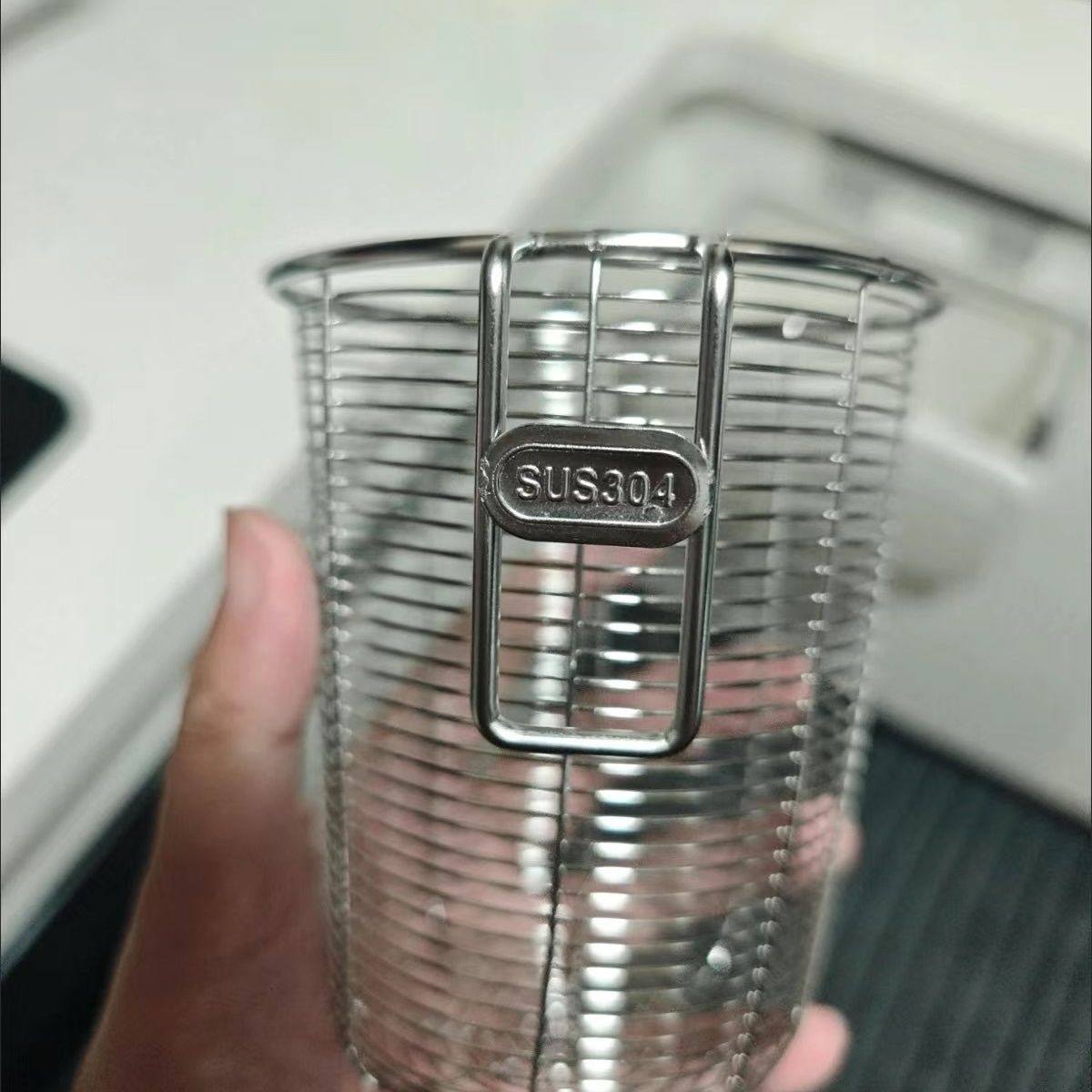 304筷子筒壁挂式不锈钢圆形沥水防积水防霉快笼洗碗机专用筷子笼