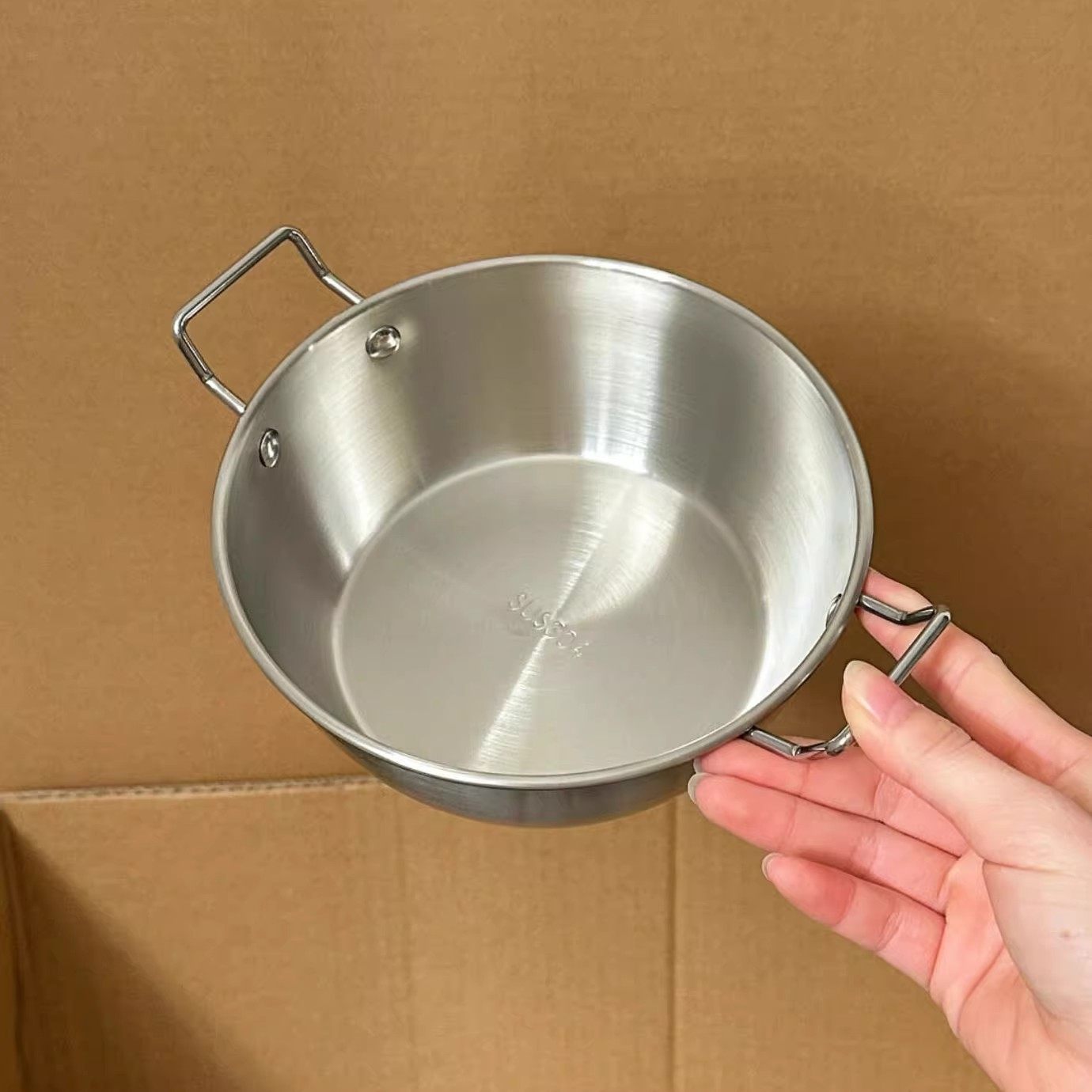 【老板娘自留款】泡面碗螺蛳粉碗勺304不锈钢双耳干饭碗大口喝汤,餐饮具,碗,淘宝优惠券,粉丝福利购,淘宝优惠卷