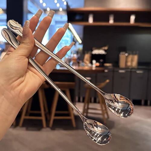 韩式家用高颜值搅拌勺长柄咖啡勺