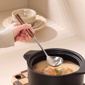 复古仿木不锈钢木柄小锅铲迷你炒菜勺加厚长柄汤勺铲子厨具家用