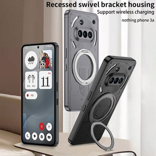 适用Nothing phone3A手机壳phone3APro保护套车载支架360旋转指环