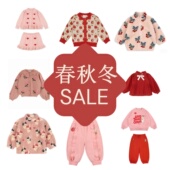 套装 断码 连衣裙 BE童装 秋冬男女童卡通印花T恤打底短裤 清仓MP