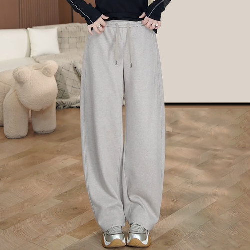 时尚百搭加绒加厚舒适保暖弯刀裤