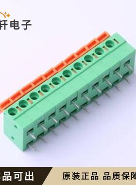 原装DB142R-5.08-10P-GN全新弯插,P=5.0