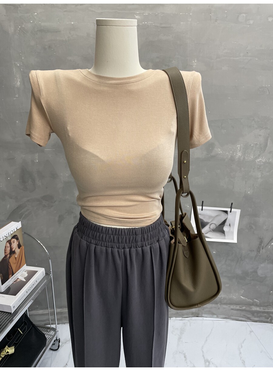 自制！基础款～圆领纯色短袖T恤女春夏季短款紧身打底辣妹上衣新,女装/女士精品,T恤,淘宝优惠券,粉丝福利购,淘宝优惠卷