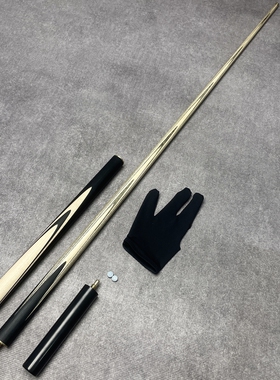 台球杆小头手工杆中式黑八8球杆斯诺克入门级球杆机雕剑纹桌球杆