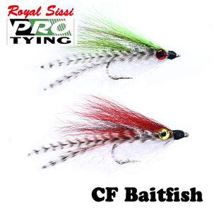 俏江村 路亚巨物飞蝇饵 CF baitfish 1/0&2/0海钓饰带钩 仿生饵鱼