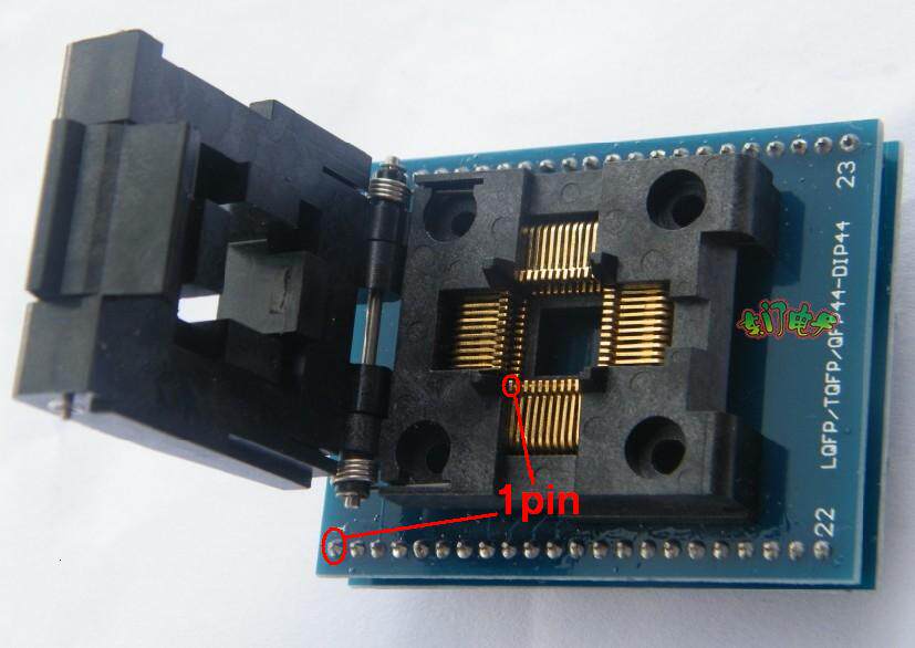 thumbnail for Tqfp44 to Dip44 Lqfp44 Test Sa245A Silent T56 Zhou Li Gong Rt809H Programming Socket