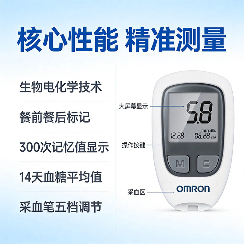 欧姆龙血糖仪适用MM1300型号血糖仪糖尿病测血糖