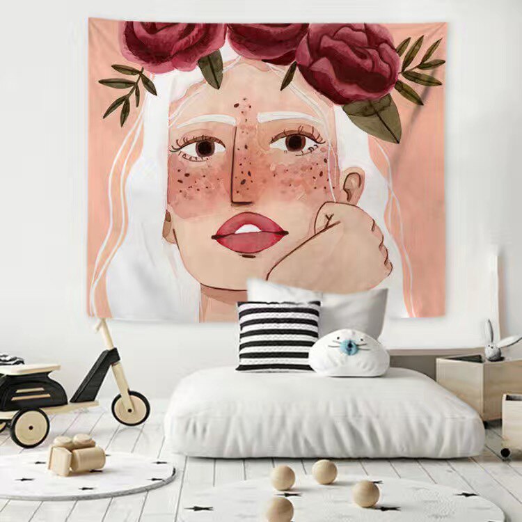 少女心挂布ins背景布网红房间宿舍装饰挂毯出租屋改造背景墙墙布