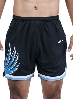 SPOxMC 三分网眼短裤 黑色