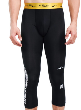 2025SPOx华大7分紧身裤 黑色