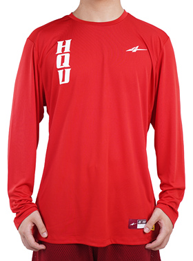 2025SPOxHQU 投篮长袖 华大红