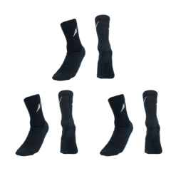 SPO 休闲袜3.0黑色(三双装)