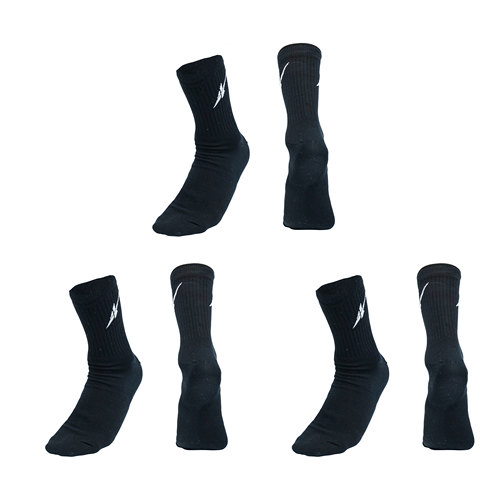 SPO 休闲袜3.0黑色(三双装)