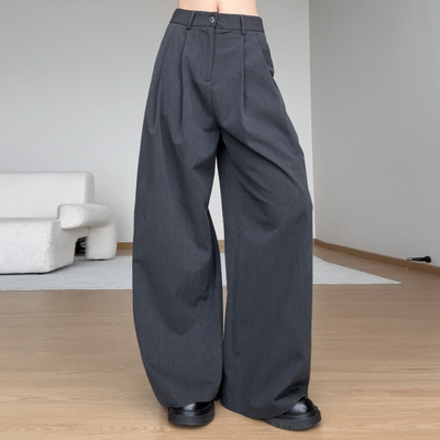 直筒西裤垂感如瀑高级不褪色