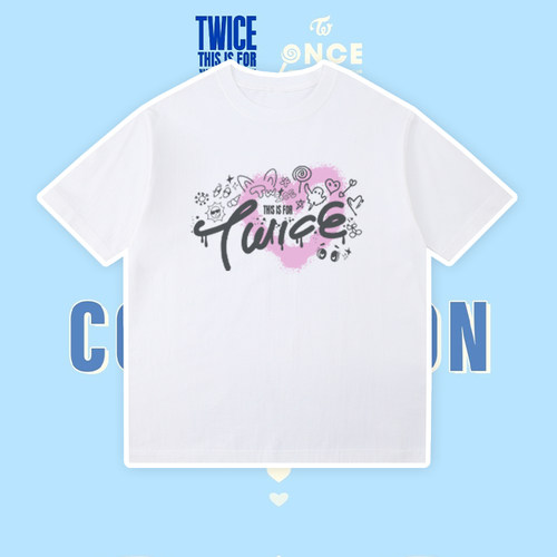 TWICE世巡周边林娜琏同款纯棉T恤俞定延应援服朴志效圆领周子瑜