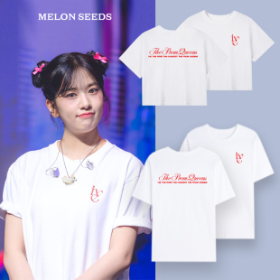 直井怜周边世巡演唱会台北圆领应援服 英短袖 IVE同款 安宥真张元