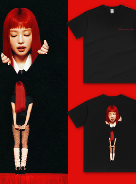 Blackpink金珍妮Jennie同款周边Ruby应援服T恤短袖Solo2新款2025