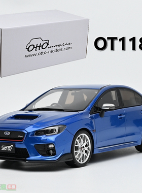 OTTO 1:18 斯巴鲁SUBARU WRX STI S207 2015 树脂汽车模型成品