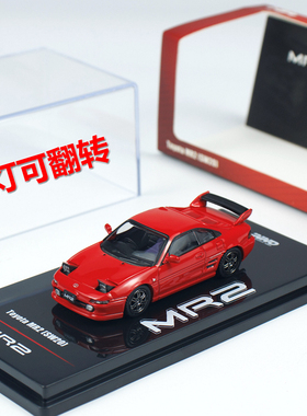 INNO 1:64 TOYOTA 丰田MR2 SW20 合金汽车模型 大灯可翻转 成品