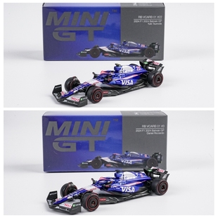 MINIGT 1:64 巴林RB VCARB 01角田 里卡多 2024 F1 合金汽车模型