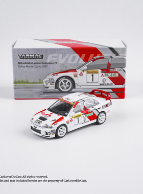 TW 1:64 三菱蓝瑟 Lancer Evo IV Rallye 蒙特卡洛 1997 汽车模型