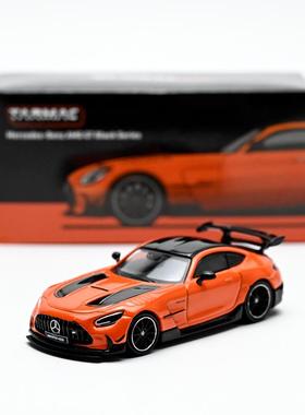 Tarmac Works TW 1:64 奔驰 AMG GT Black Series 合金汽车模型橘