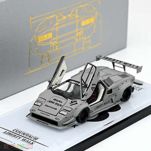 Topart 1:64 兰博基尼康塔什 liberty walk 宽体合金汽车模型改装