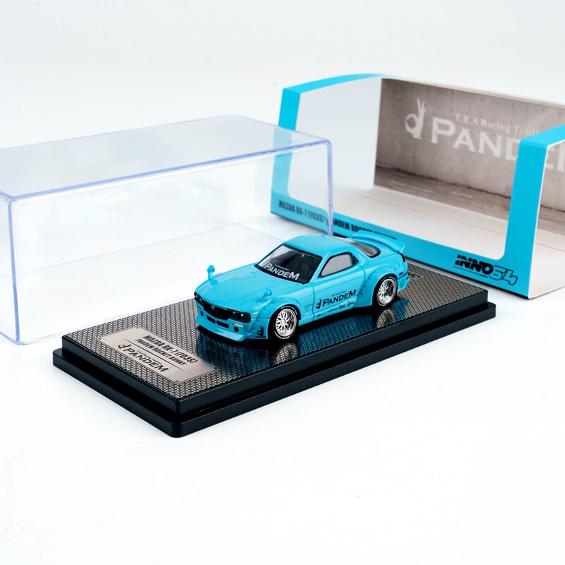 INNO 1:64 PANDEM ROCKET BUNNY RX7 FD3S火箭兔合金汽车模型宽体 - 实物图
