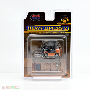 American Diorama 1:64 Figure set 叉车模型 搭配汽车模型场景