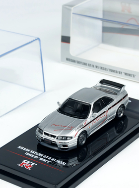 INNO 1:64 天际线 SKYLINE GTR R33 Tuned by mines 合金汽车模型