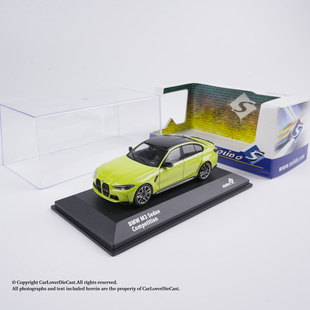 Solido 1:43 BMW M3 宝马 合金汽车模型 成品小比例摆件 圣保罗黄