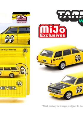 Tarmac Works 1:64 Datsun达特桑510瓦罐Mooneyes合金汽车模型