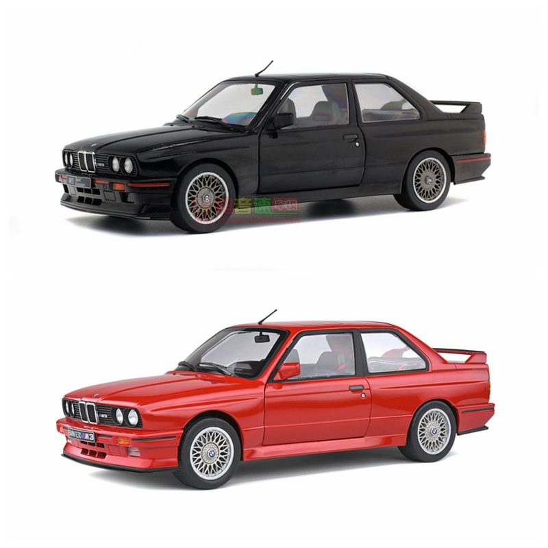 solido索利得1:18宝马bmw e30 m3 sport evo合金汽车模型双侧开门