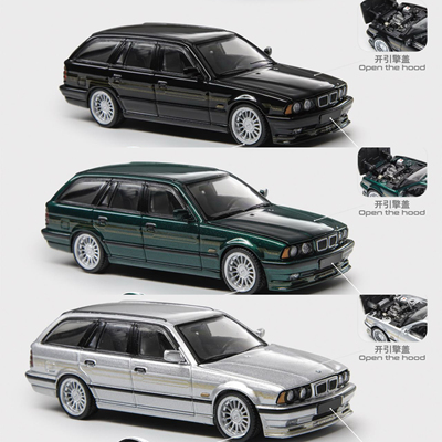 Mortal 1:64 alpina E34 B10 touring 瓦罐合金汽车模型 成品摆件