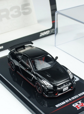 INNO 1:64 日产 GTR R35 NISMO 合金汽车模型 成品摆件 战神 黑色