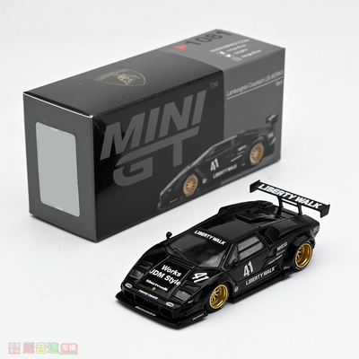MINIGT 1:64 兰博基尼康塔什 Countach liberty宽体汽车模型1081