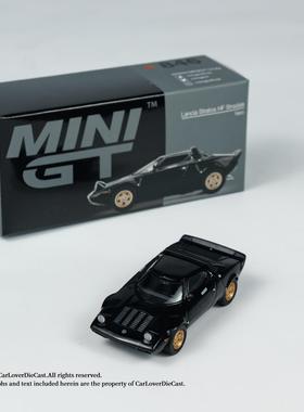 MINIGT 1:64 Lancia Stratos HF Stradale Nero 合金汽车模型