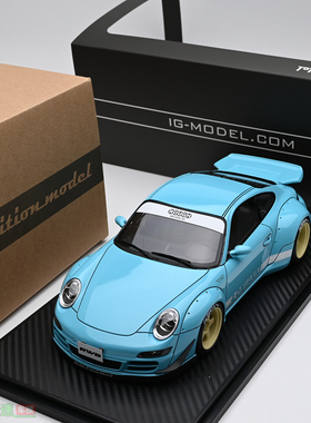 IG 1:18 RWB 997 绿色 宽体 树脂汽车模型 成品改装版 收藏摆件