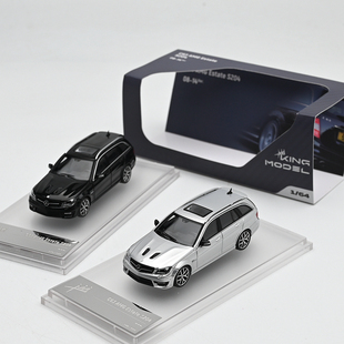 King model KM 1:64 奔驰C63 AMG 瓦罐旅行版 W204 合金汽车模型