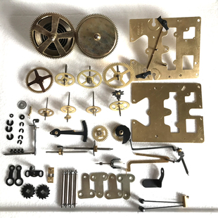 机械钟表配件老式挂钟机芯维修零件复古摆钟机芯棘轮音簧锤擒纵轮