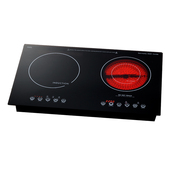 家用防水德国触摸大功率省电无辐射自动嵌入智能双头恒温电陶磁炉