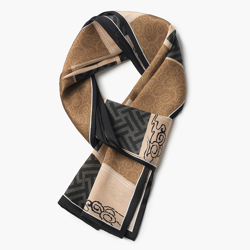 衬衫缎面领巾长丝巾礼物百搭男士