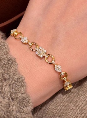 复古老钱风手链轻奢小