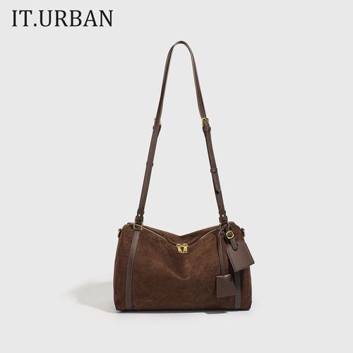 I.TURBAN秋冬麂皮大容量波士顿