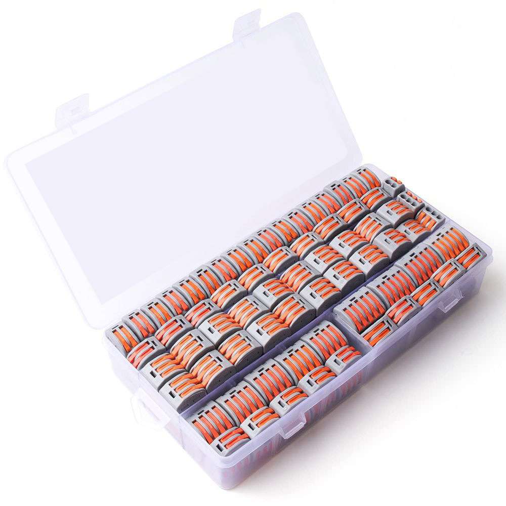 跨境 140PCS盒装PCT-212快速接线端子/电线按压并线分线连接器